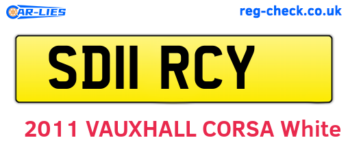 SD11RCY are the vehicle registration plates.