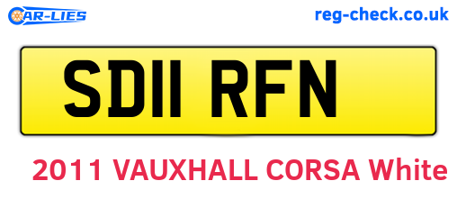 SD11RFN are the vehicle registration plates.