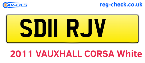 SD11RJV are the vehicle registration plates.
