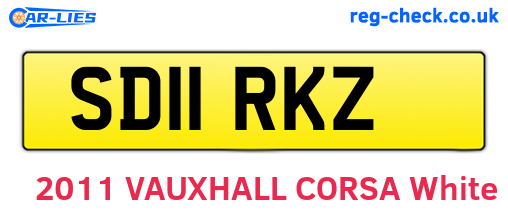 SD11RKZ are the vehicle registration plates.