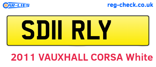 SD11RLY are the vehicle registration plates.