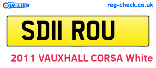 SD11ROU are the vehicle registration plates.