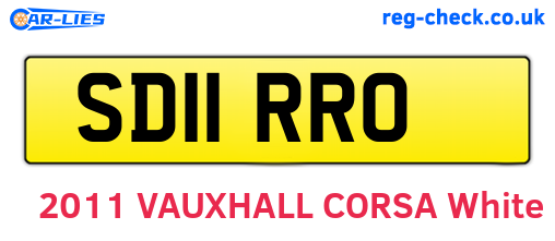 SD11RRO are the vehicle registration plates.