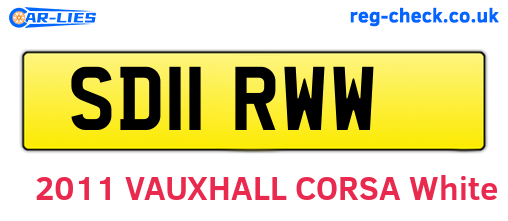 SD11RWW are the vehicle registration plates.