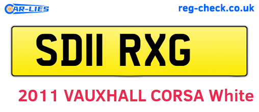 SD11RXG are the vehicle registration plates.