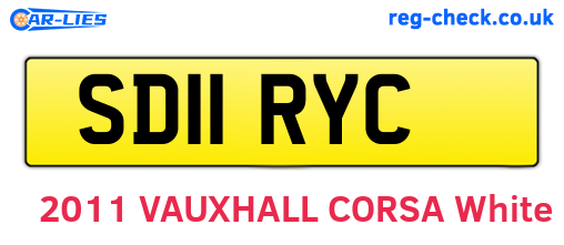 SD11RYC are the vehicle registration plates.