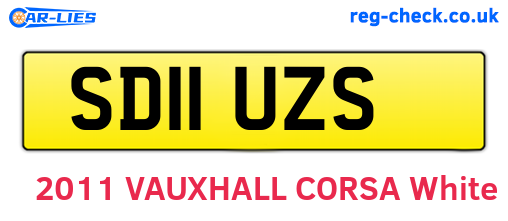 SD11UZS are the vehicle registration plates.