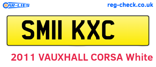 SM11KXC are the vehicle registration plates.