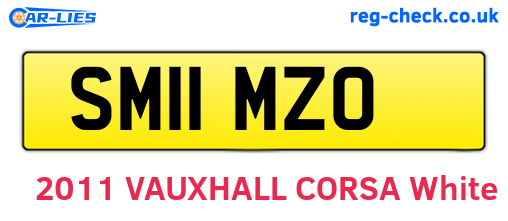 SM11MZO are the vehicle registration plates.