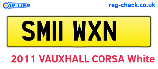 SM11WXN are the vehicle registration plates.