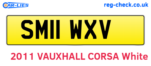 SM11WXV are the vehicle registration plates.