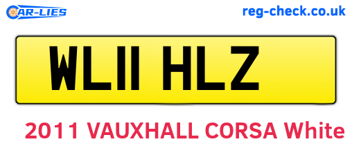 WL11HLZ are the vehicle registration plates.