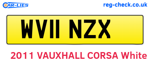 WV11NZX are the vehicle registration plates.
