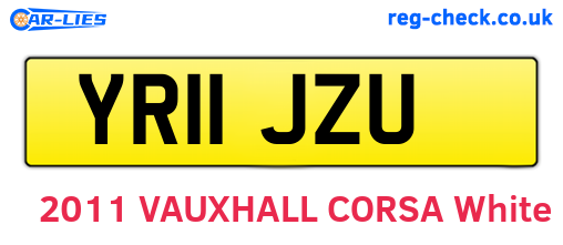 YR11JZU are the vehicle registration plates.