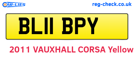 BL11BPY are the vehicle registration plates.