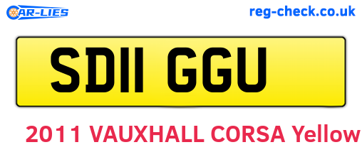 SD11GGU are the vehicle registration plates.
