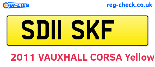 SD11SKF are the vehicle registration plates.