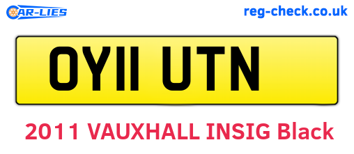 OY11UTN are the vehicle registration plates.