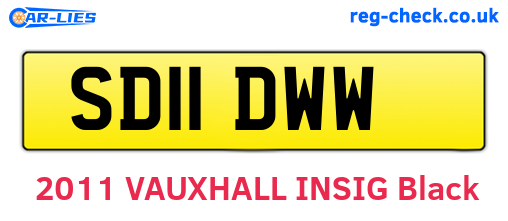 SD11DWW are the vehicle registration plates.