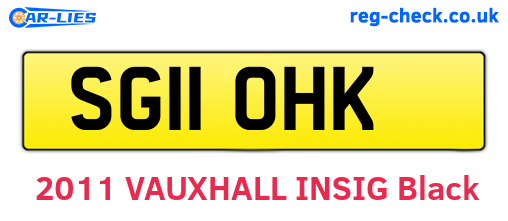 SG11OHK are the vehicle registration plates.