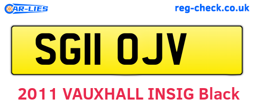 SG11OJV are the vehicle registration plates.