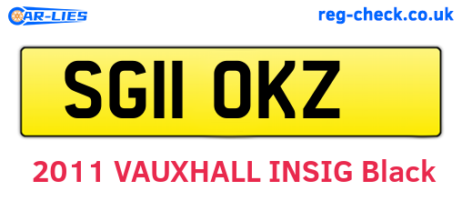 SG11OKZ are the vehicle registration plates.