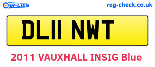 DL11NWT are the vehicle registration plates.