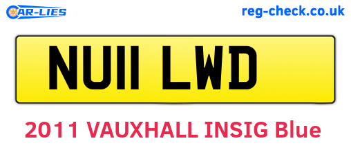 NU11LWD are the vehicle registration plates.