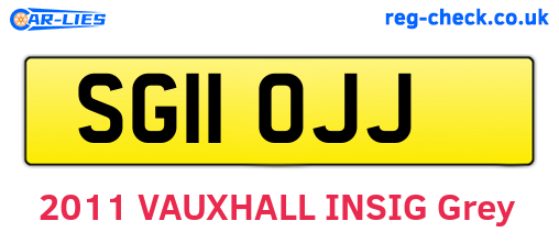 SG11OJJ are the vehicle registration plates.