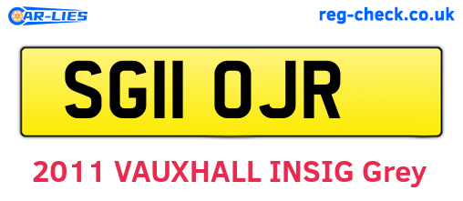 SG11OJR are the vehicle registration plates.
