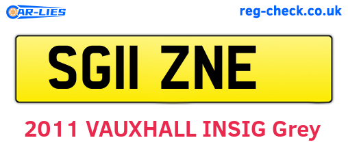 SG11ZNE are the vehicle registration plates.