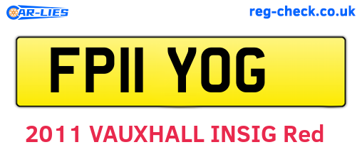 FP11YOG are the vehicle registration plates.