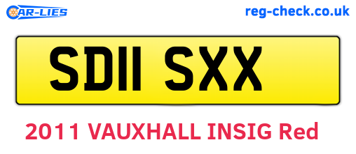 SD11SXX are the vehicle registration plates.