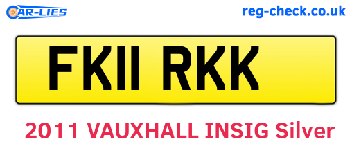 FK11RKK are the vehicle registration plates.