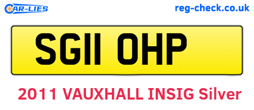 SG11OHP are the vehicle registration plates.