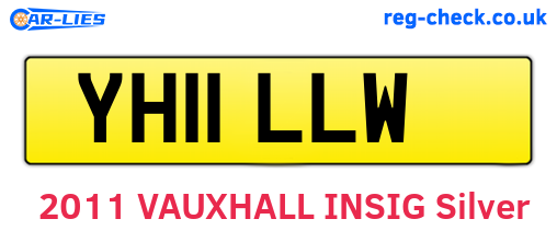 YH11LLW are the vehicle registration plates.