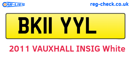 BK11YYL are the vehicle registration plates.
