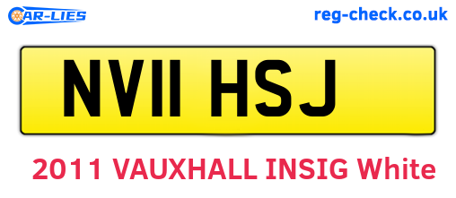 NV11HSJ are the vehicle registration plates.