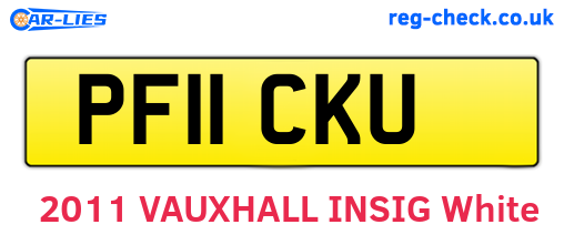 PF11CKU are the vehicle registration plates.