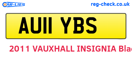 AU11YBS are the vehicle registration plates.