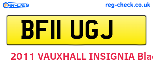 BF11UGJ are the vehicle registration plates.