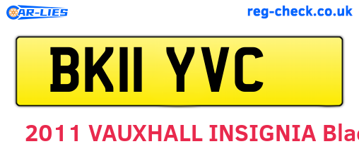 BK11YVC are the vehicle registration plates.