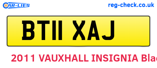 BT11XAJ are the vehicle registration plates.