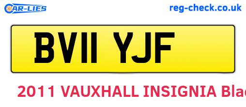 BV11YJF are the vehicle registration plates.
