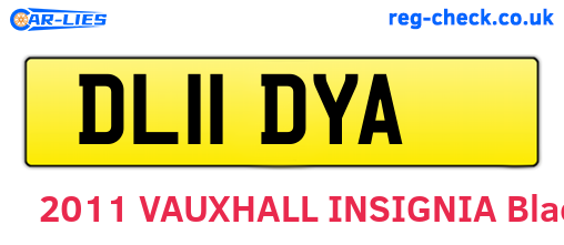 DL11DYA are the vehicle registration plates.