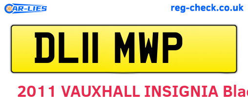 DL11MWP are the vehicle registration plates.