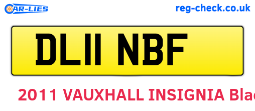 DL11NBF are the vehicle registration plates.