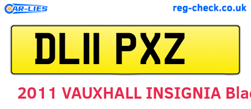 DL11PXZ are the vehicle registration plates.