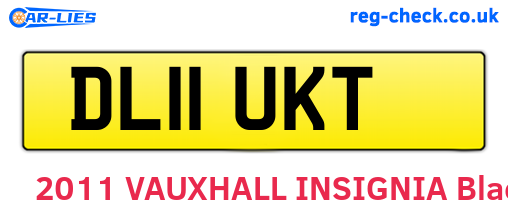 DL11UKT are the vehicle registration plates.