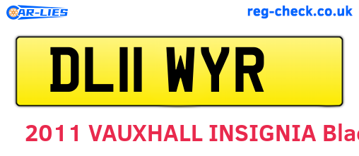DL11WYR are the vehicle registration plates.